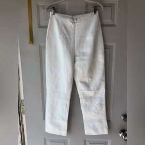 Jill Stuart white leather pants size 10